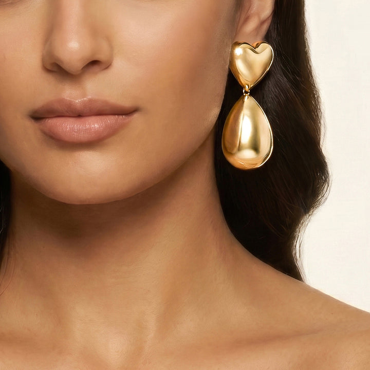 Koioko Gold Love Earrings