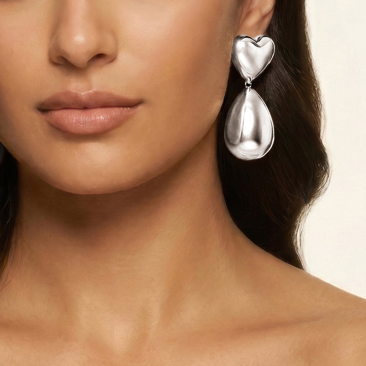 Koioko Silver Love Earrings