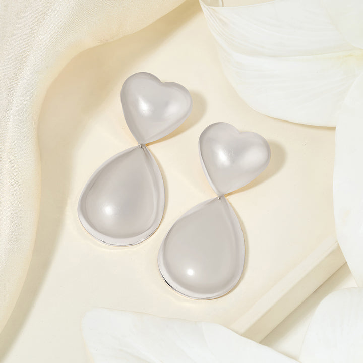 Koioko Silver Love Earrings