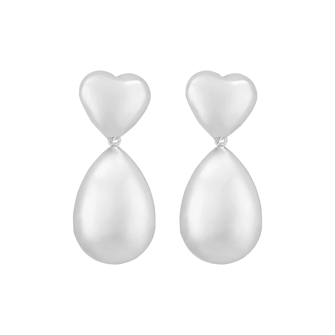 Koioko Silver Love Earrings