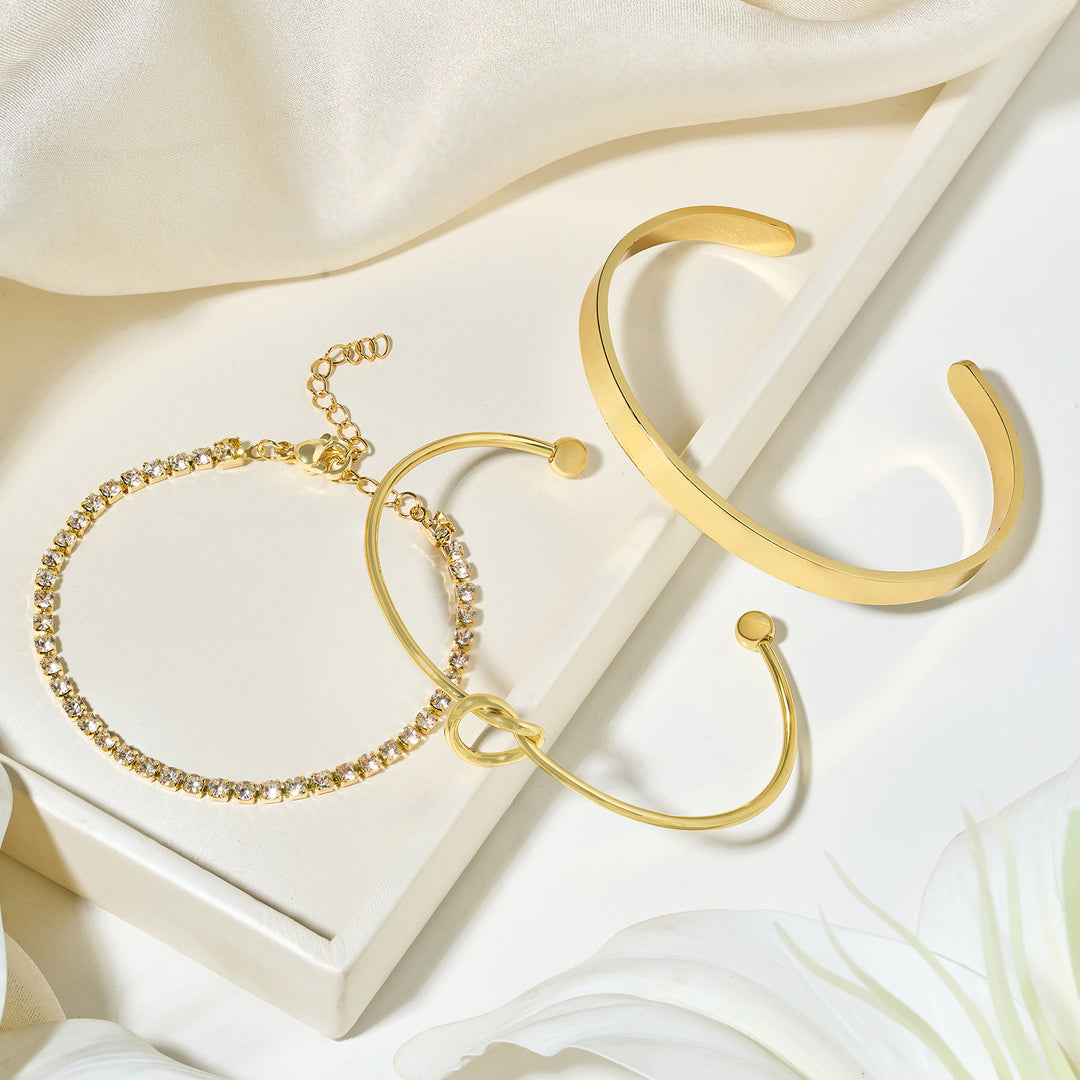 Ismira Gold Love Bracelet Set