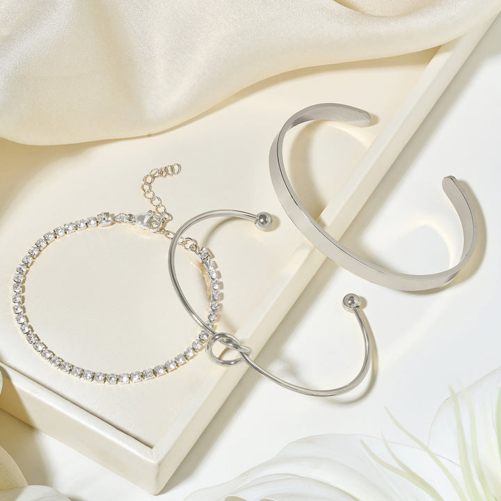 Ismira Silver Love Bracelet Set