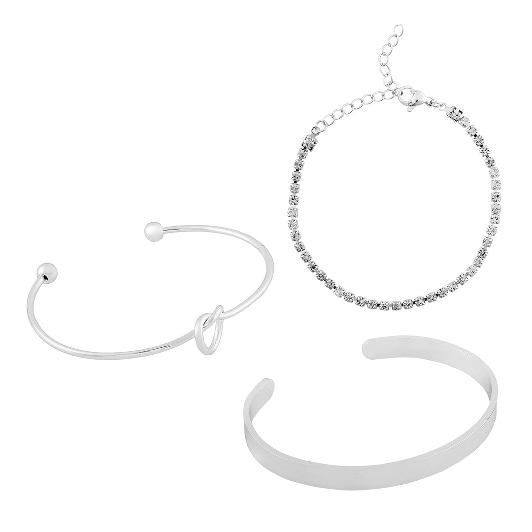 Ismira Silver Love Bracelet Set