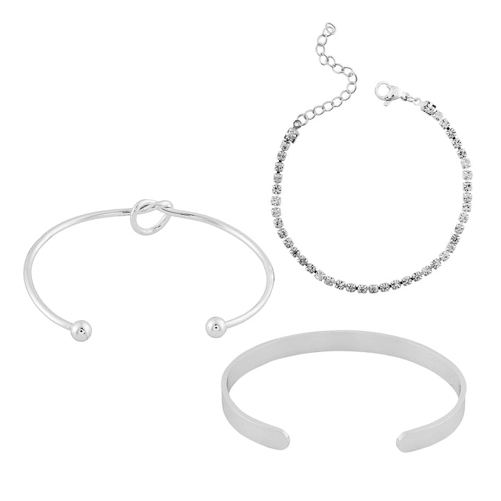 Ismira Silver Love Bracelet Set