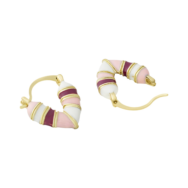 Serene Heart Shaped Red & Pink Love Earrings