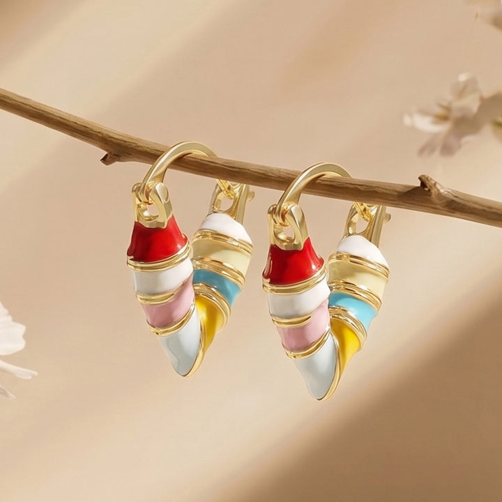 Serene Heart Shaped Multicolor Love Earrings