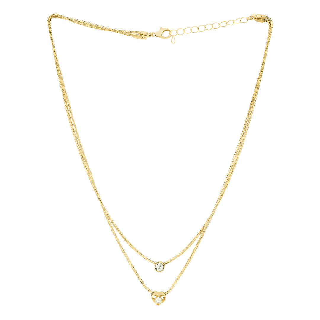 Lora Layered Gold Love Necklace