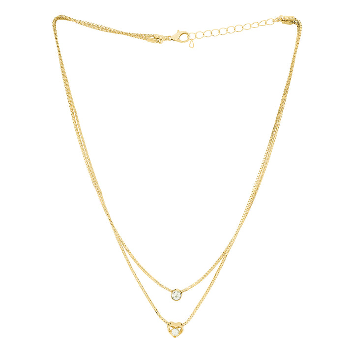Lora Layered Gold Love Necklace