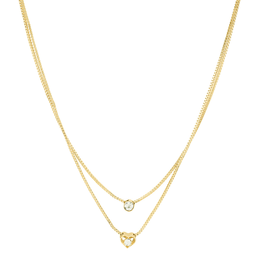 Lora Layered Gold Love Necklace