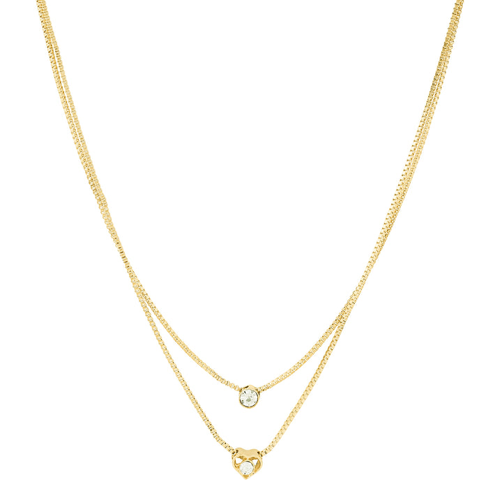 Lora Layered Gold Love Necklace