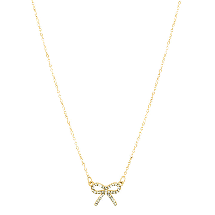 Bluette Bow Gold Love Necklace