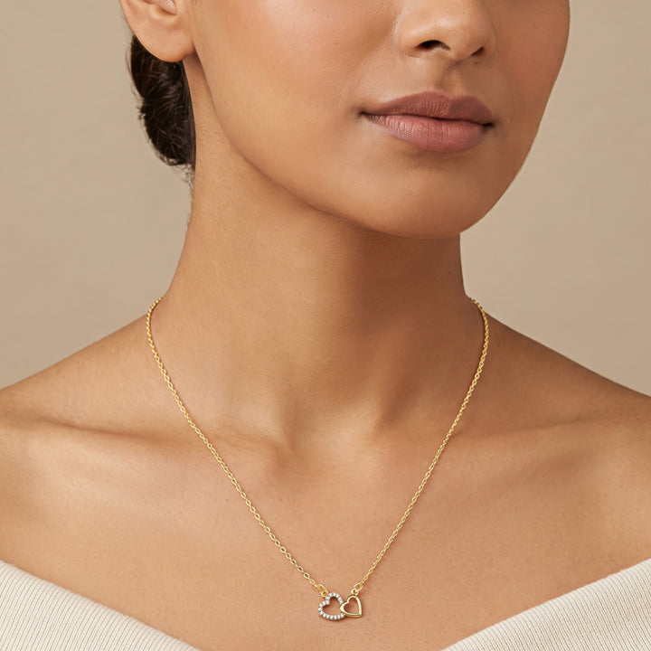 Zeta Gold Love Necklace
