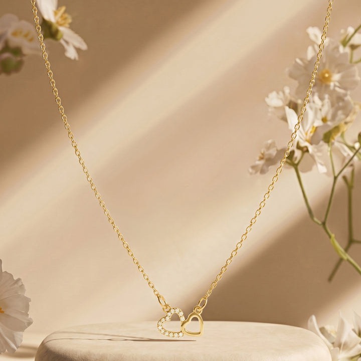 Zeta Gold Love Necklace