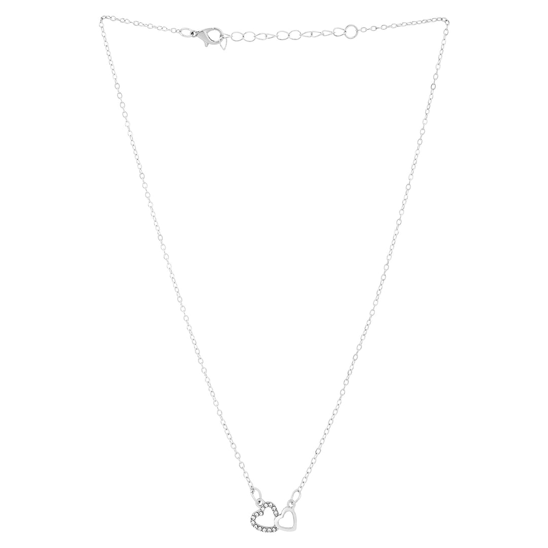 Zeta Silver Love Necklace