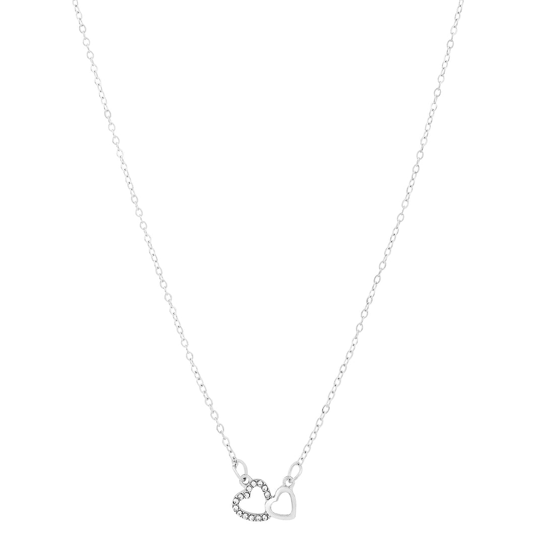 Zeta Silver Love Necklace