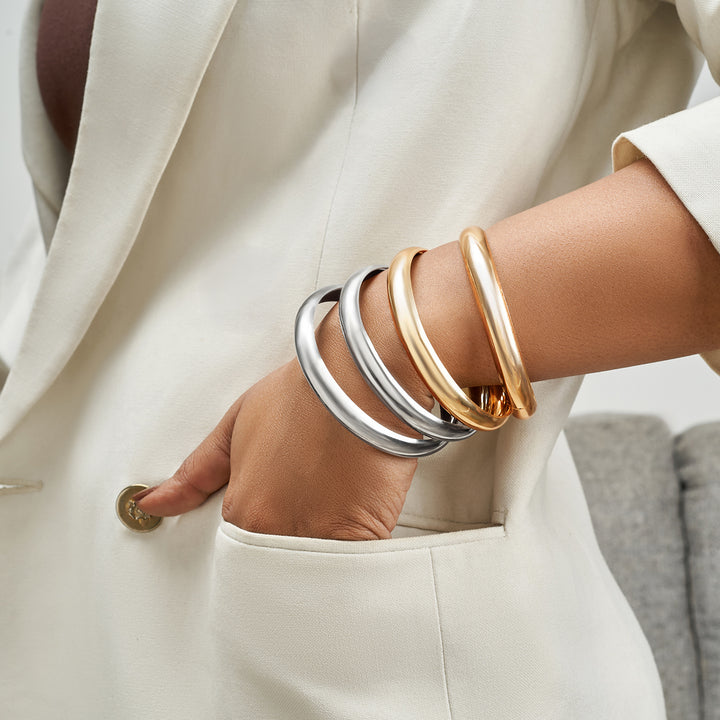 Luxie Gold Silver Chunky Bracelet