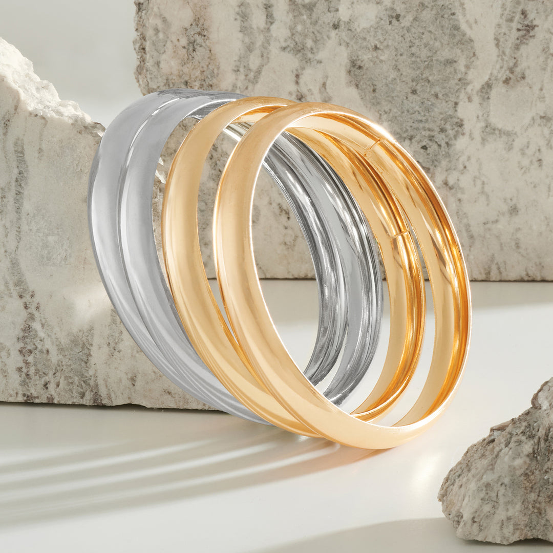 Luxie Gold Silver Chunky Bracelet