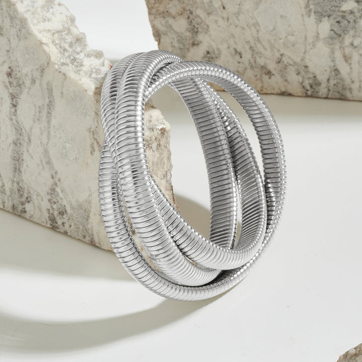 Kassandra Silver Chunky Bracelet