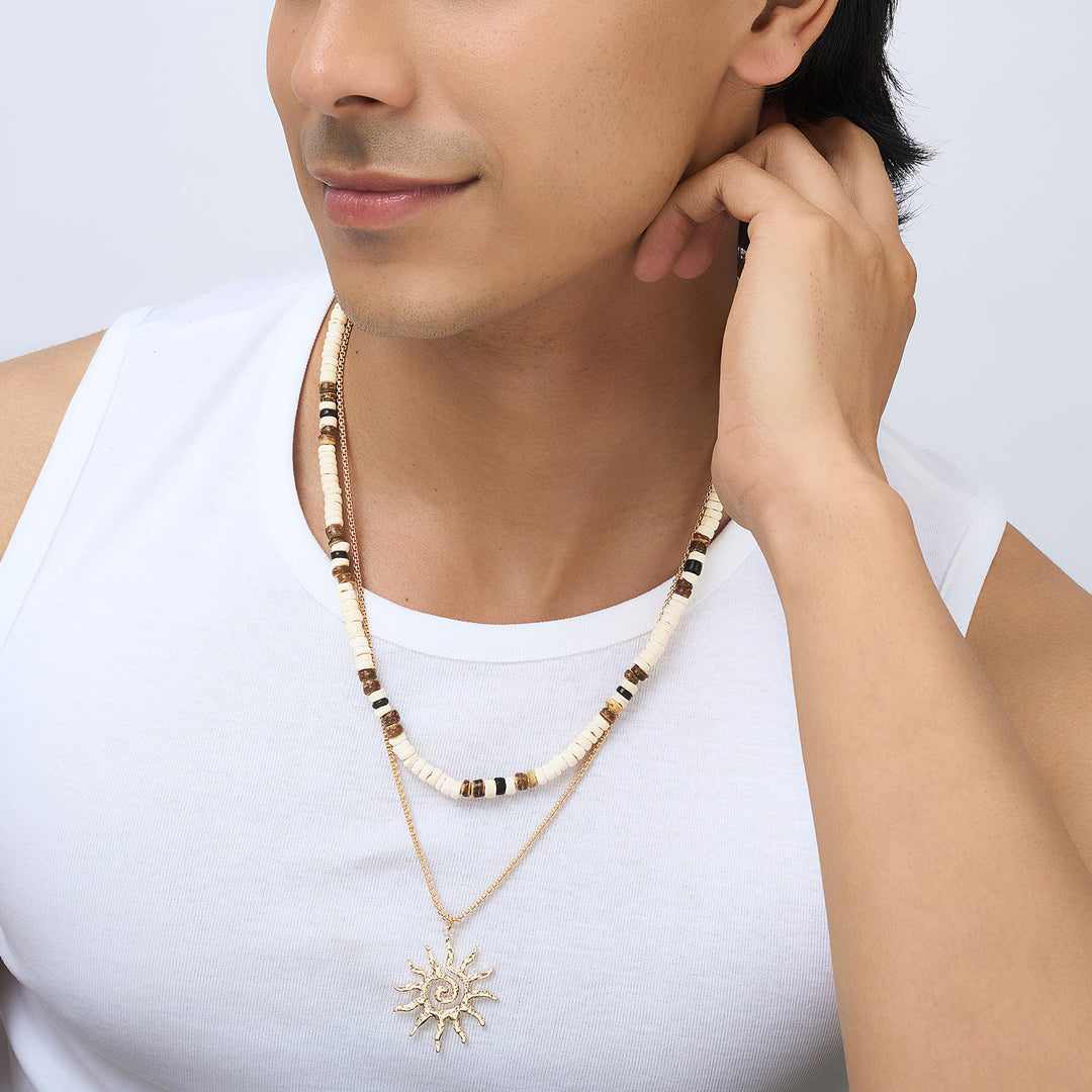 Soliset Unisex Gold Necklace