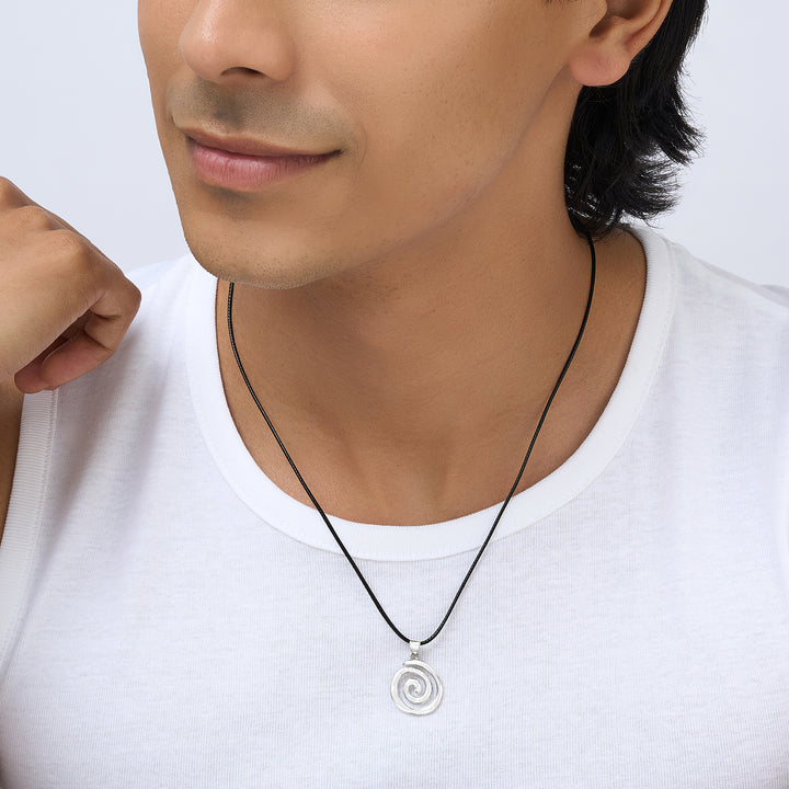 Nightspire Black & Silver Men's Necklace