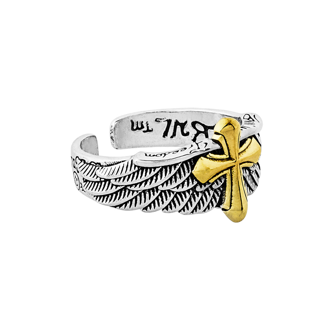 Keaton Men's Silver & Gold RIng