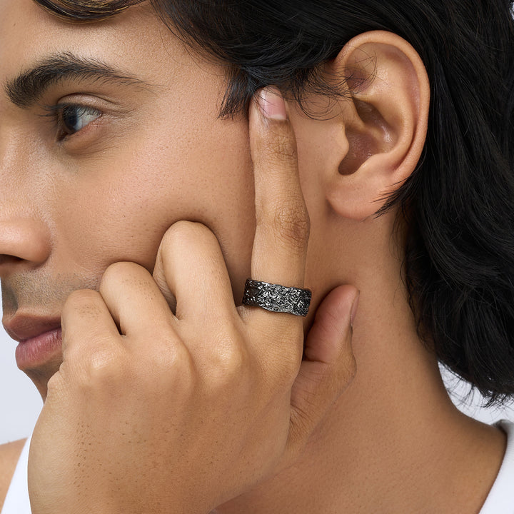 Veyronix Silver Men's Ring