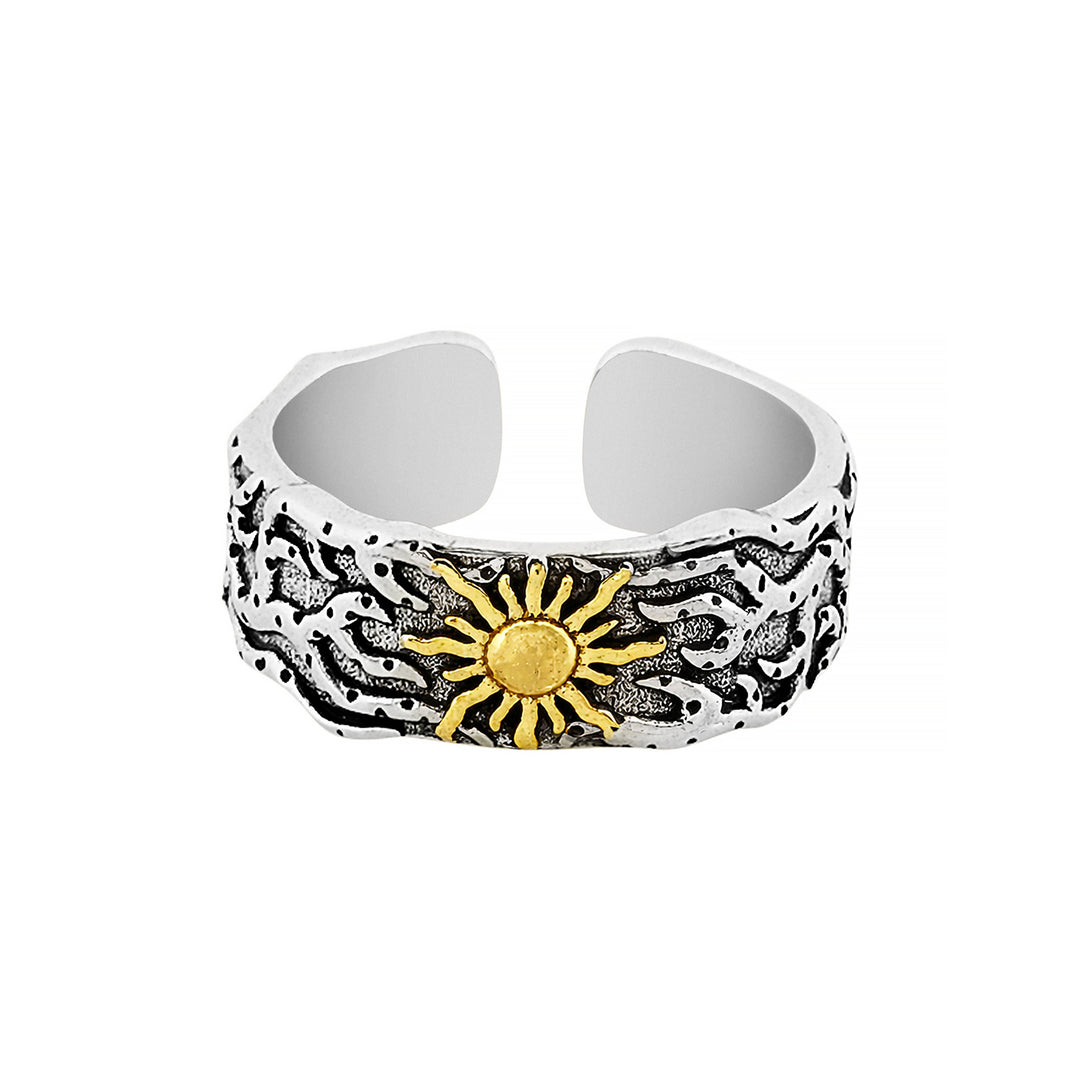 Helion Silver & Gold Men's Ring