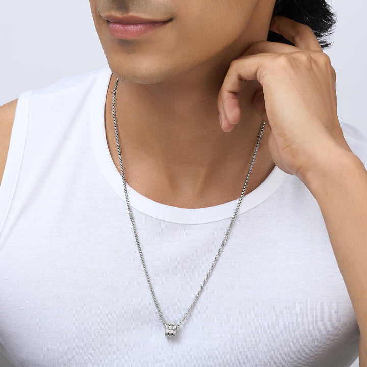 Braxforde Silver Mens Necklace