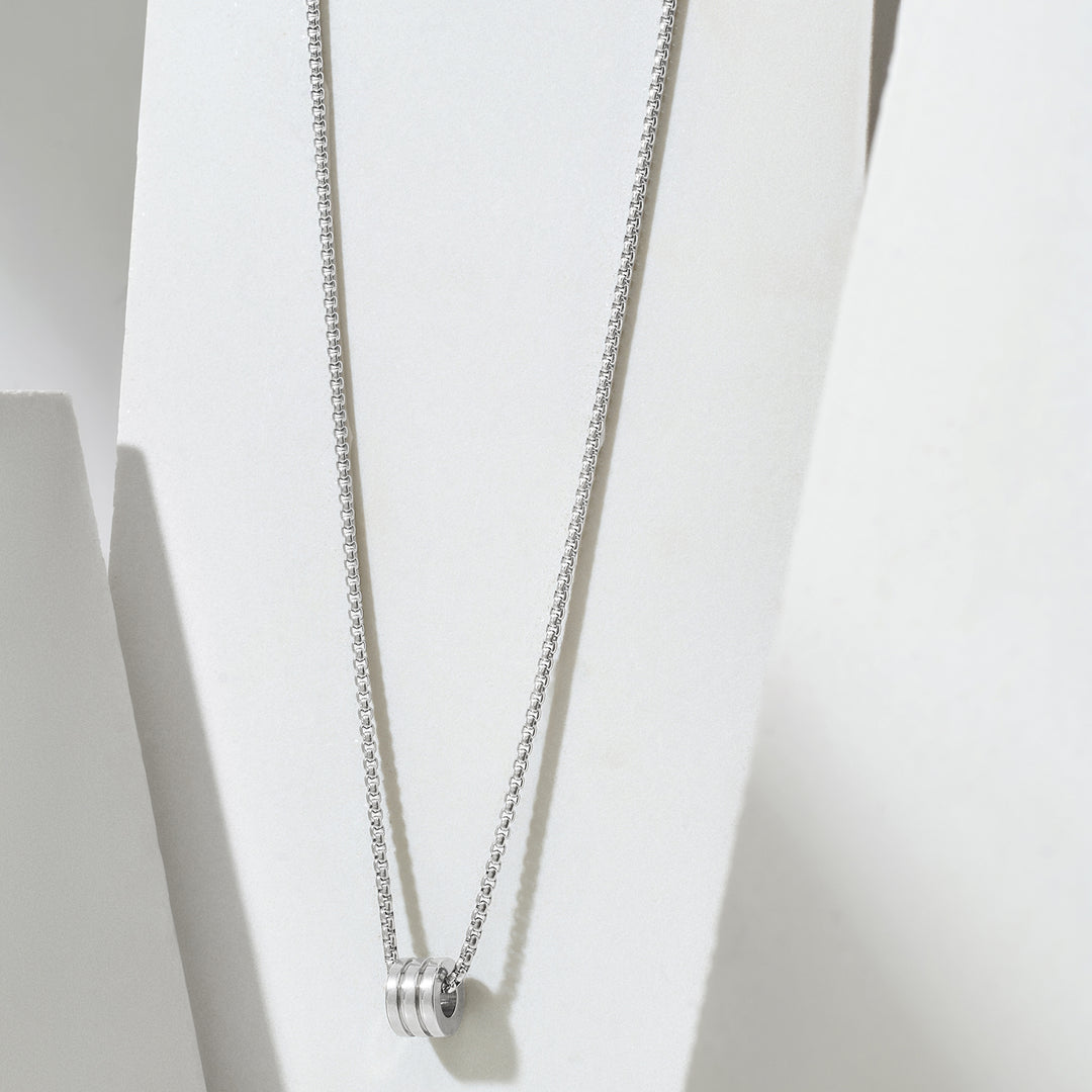 Braxforde Silver Mens Necklace