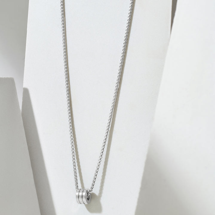 Braxforde Silver Mens Necklace