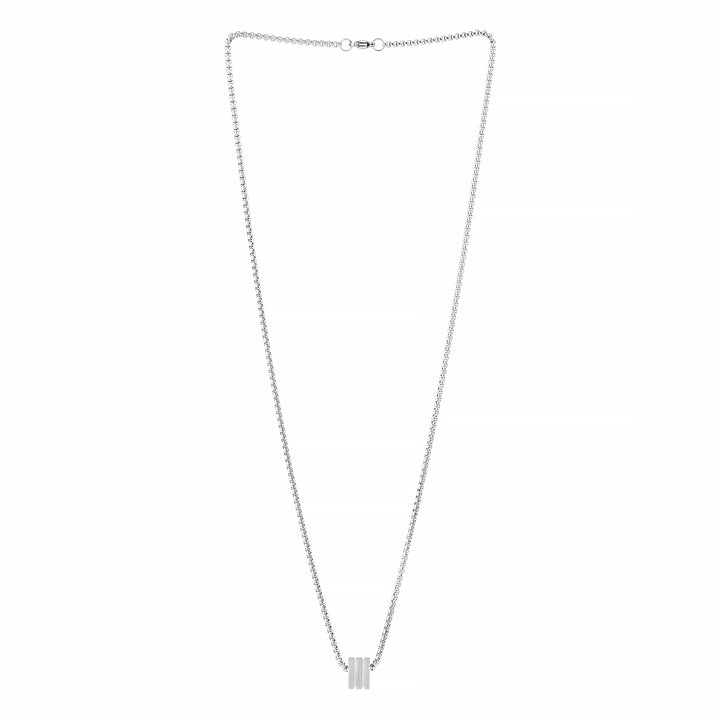 Braxforde Silver Mens Necklace