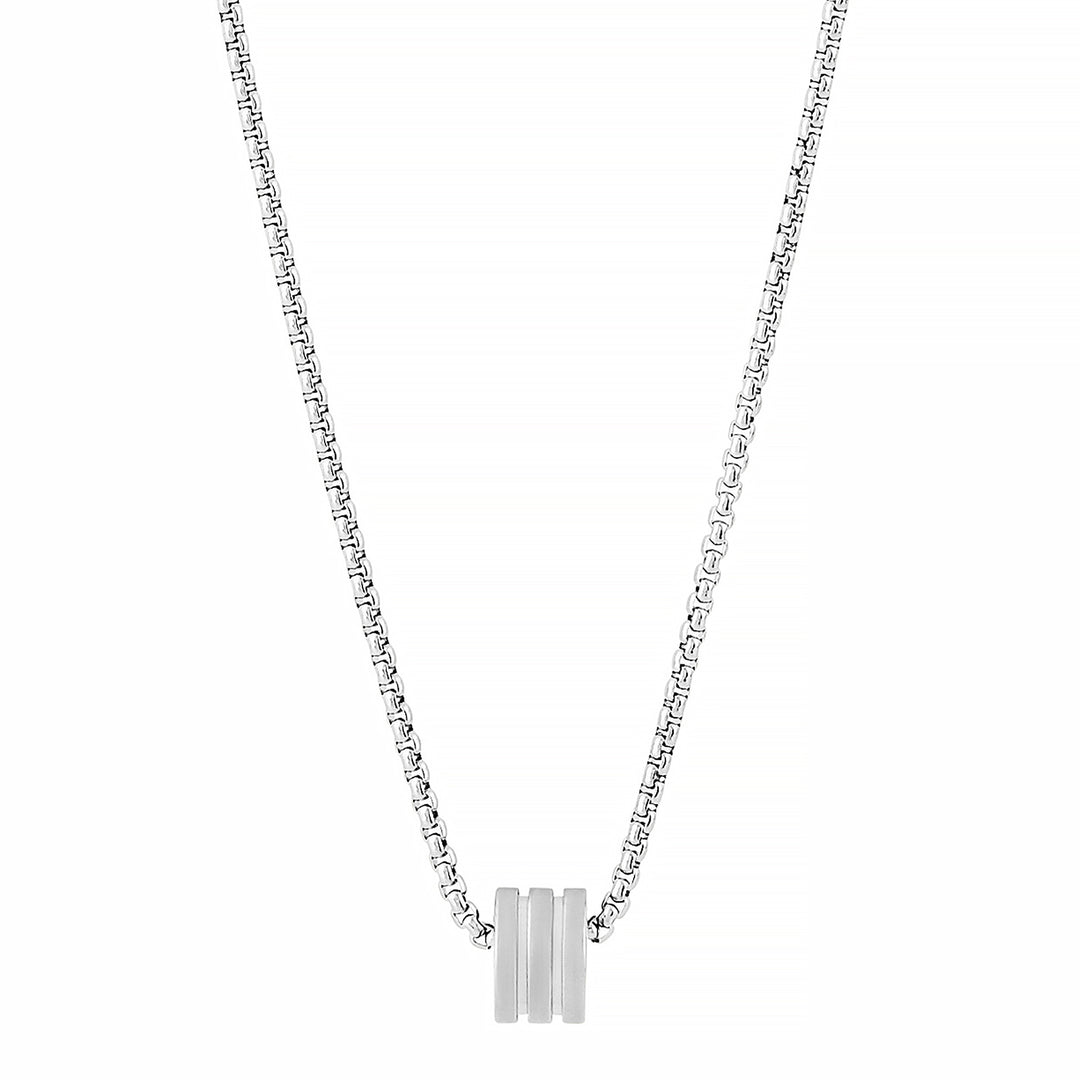 Braxforde Silver Mens Necklace