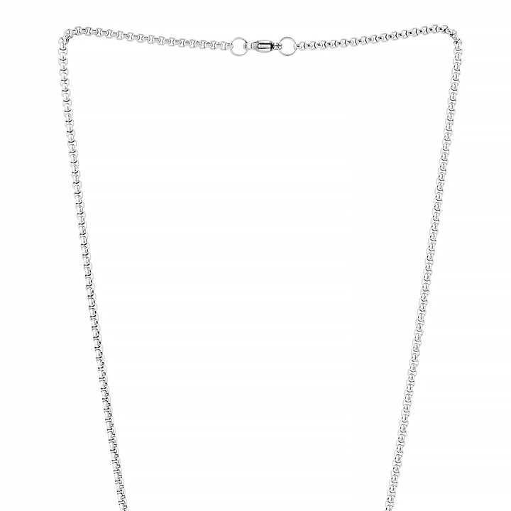 Braxforde Silver Mens Necklace