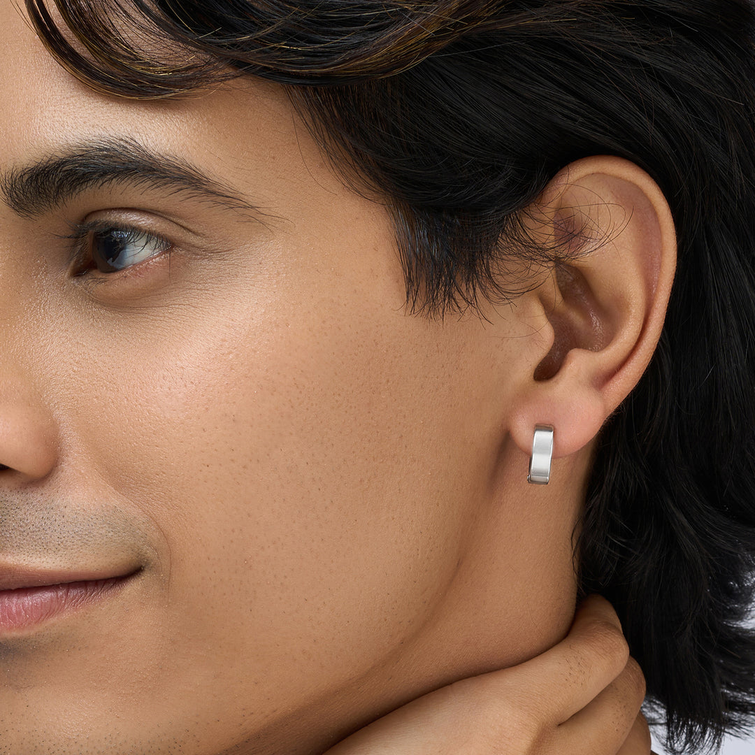 Torvex Silver Men's Earrings