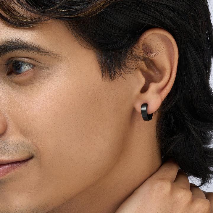 Torvex Black Men's Earrings