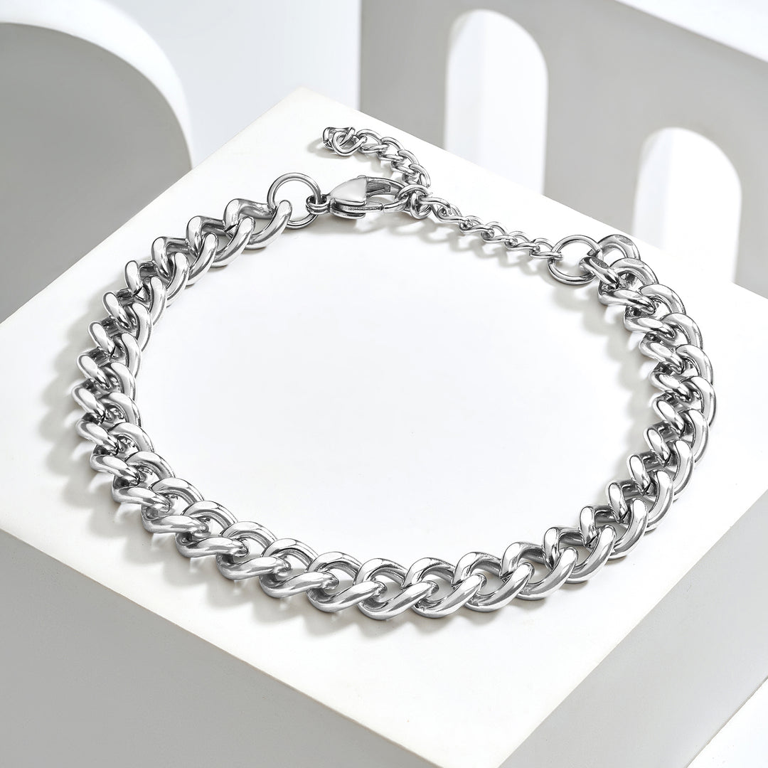 Steelvar Cuban Silver Men's Chain Bracelet