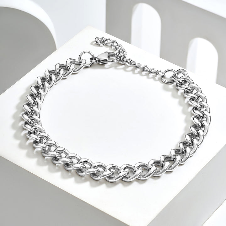 Steelvar Cuban Silver Men's Chain Bracelet