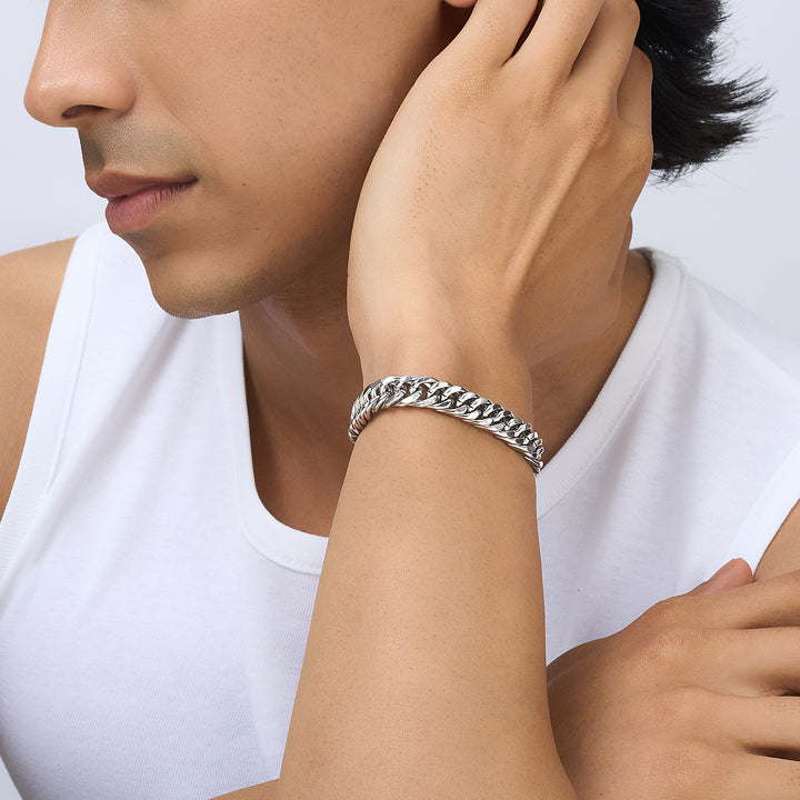 Orwin Silver Men's Chain Bracelet