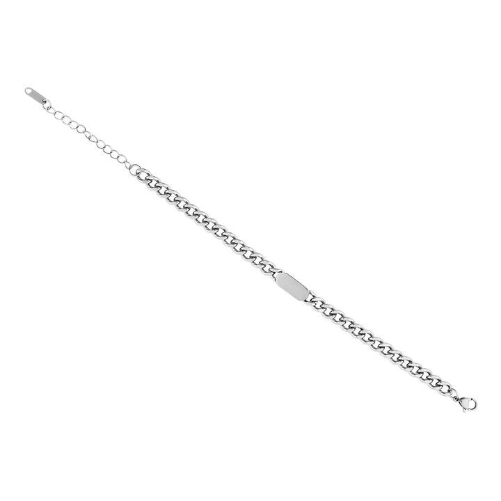 Krono Silver Men's Chain Bracelet