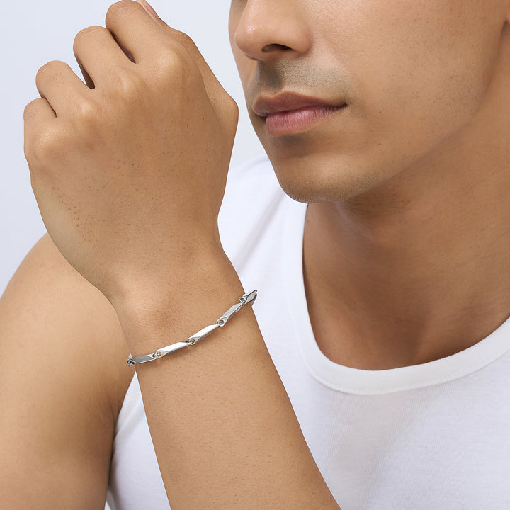 Stravor Link Silver Men's Bracelet