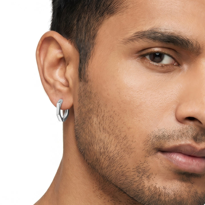 Lorcan Silver Men's Earrings