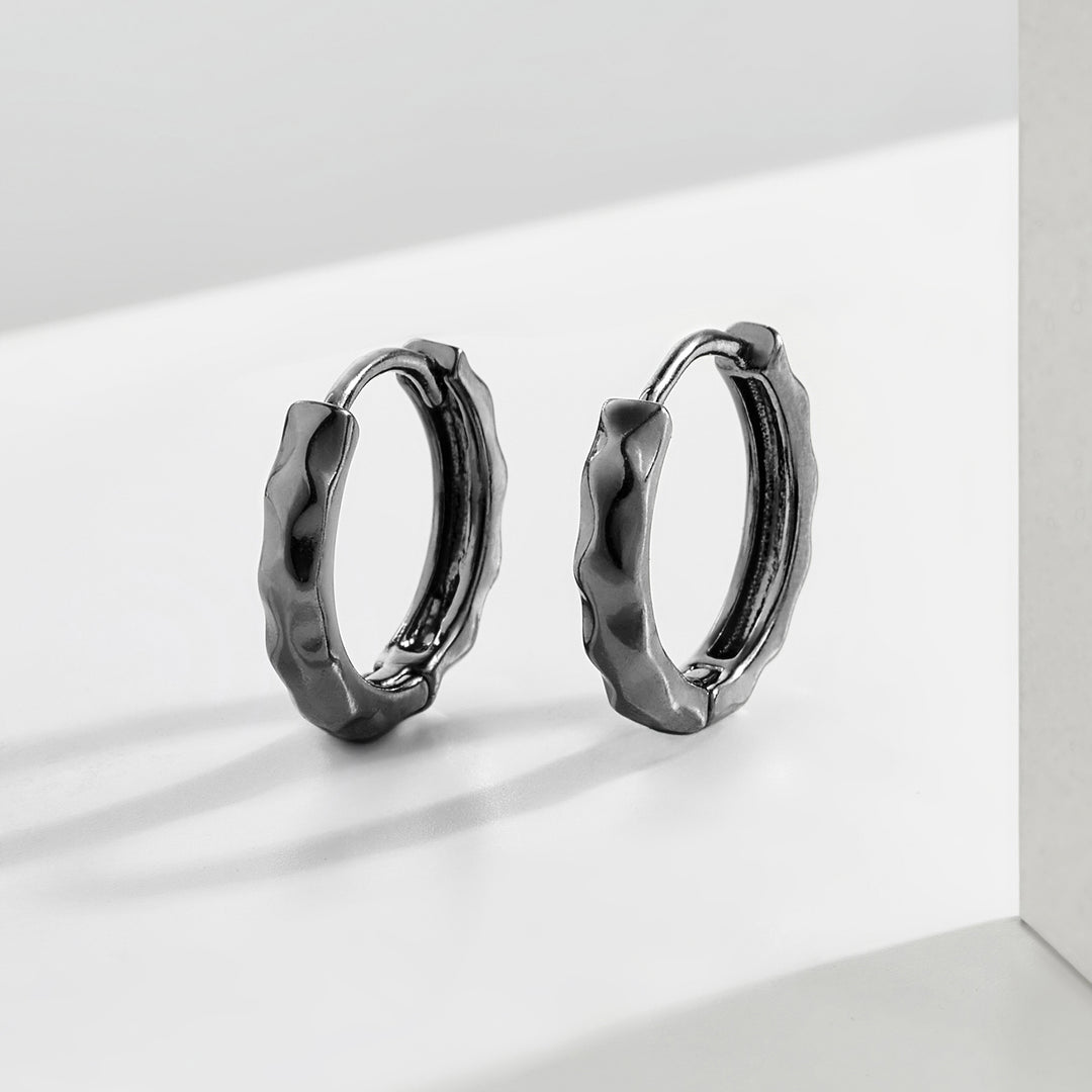 Rifto Black Men's Earrings