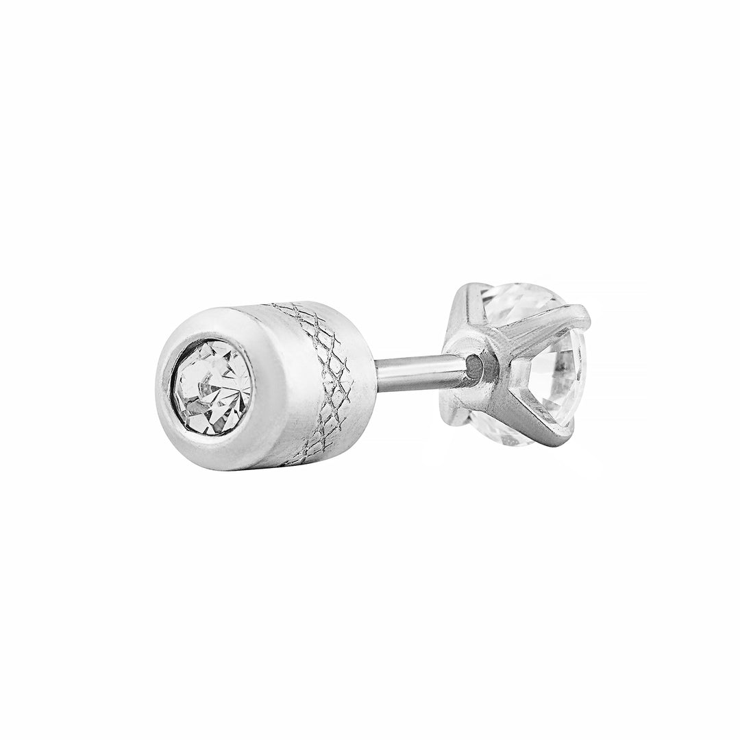 Vorto Mini Silver Men's Earrings