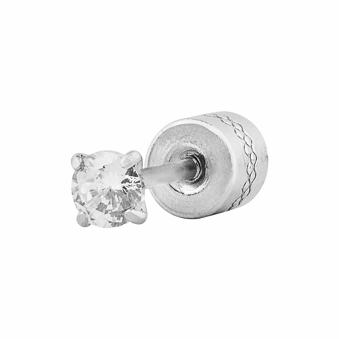Vorto Micro Silver Men's Earrings
