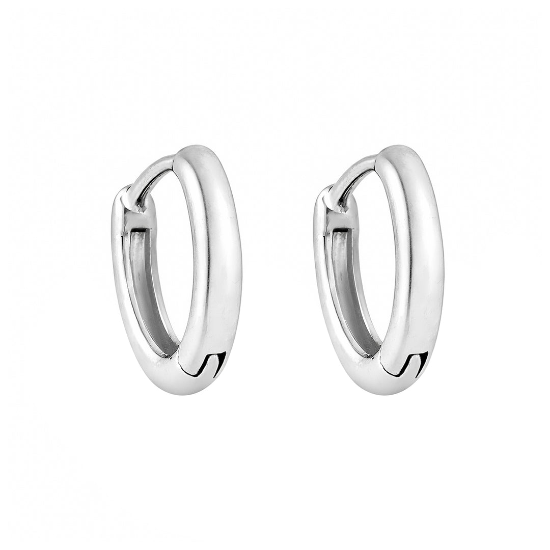 Helixo Twist Silver Men’s Hoops