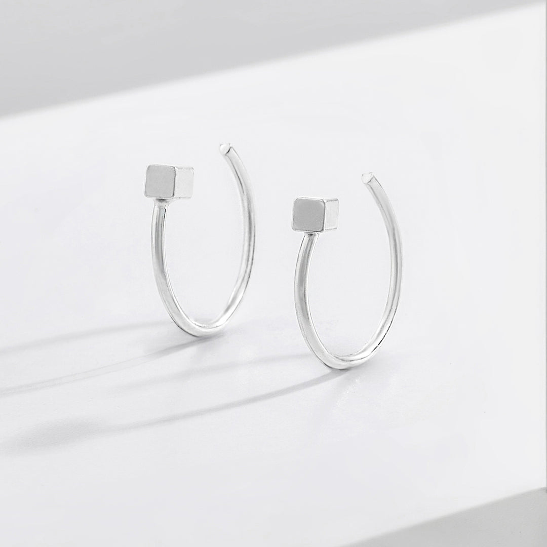Caius Silver Men's Earring