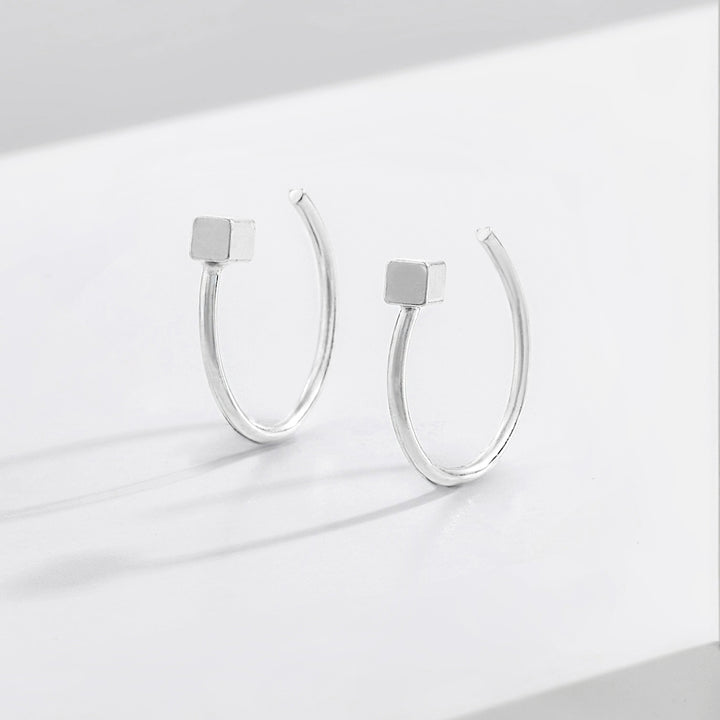 Caius Silver Men's Earring