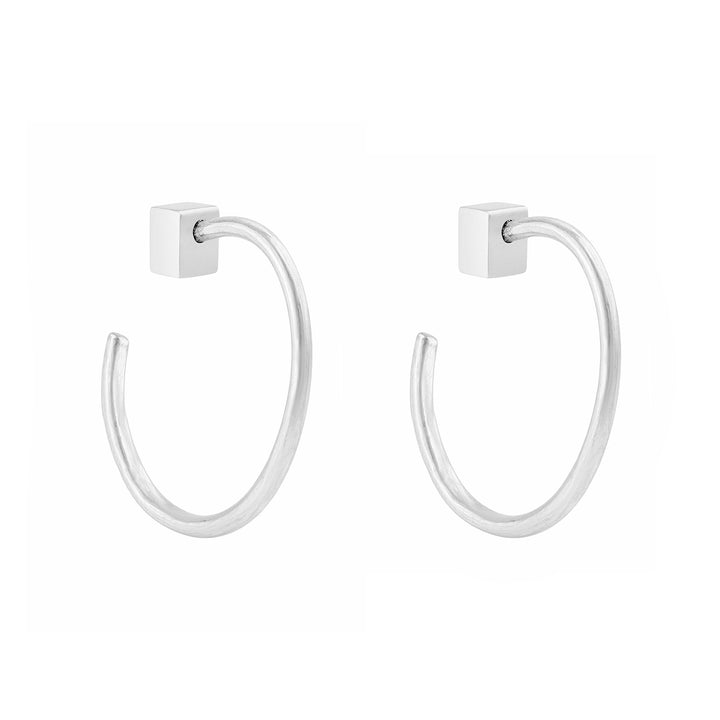 Caius Silver Men's Earring