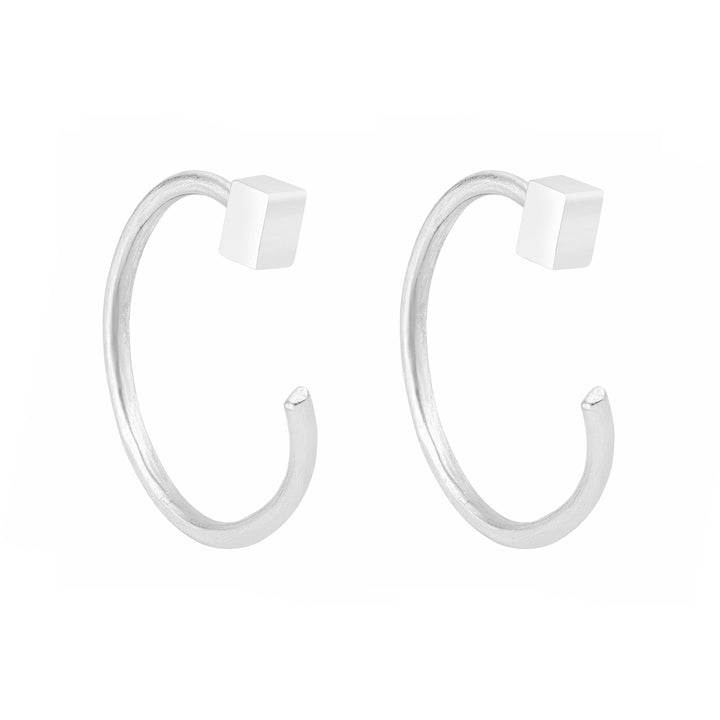 Caius Silver Men's Earring
