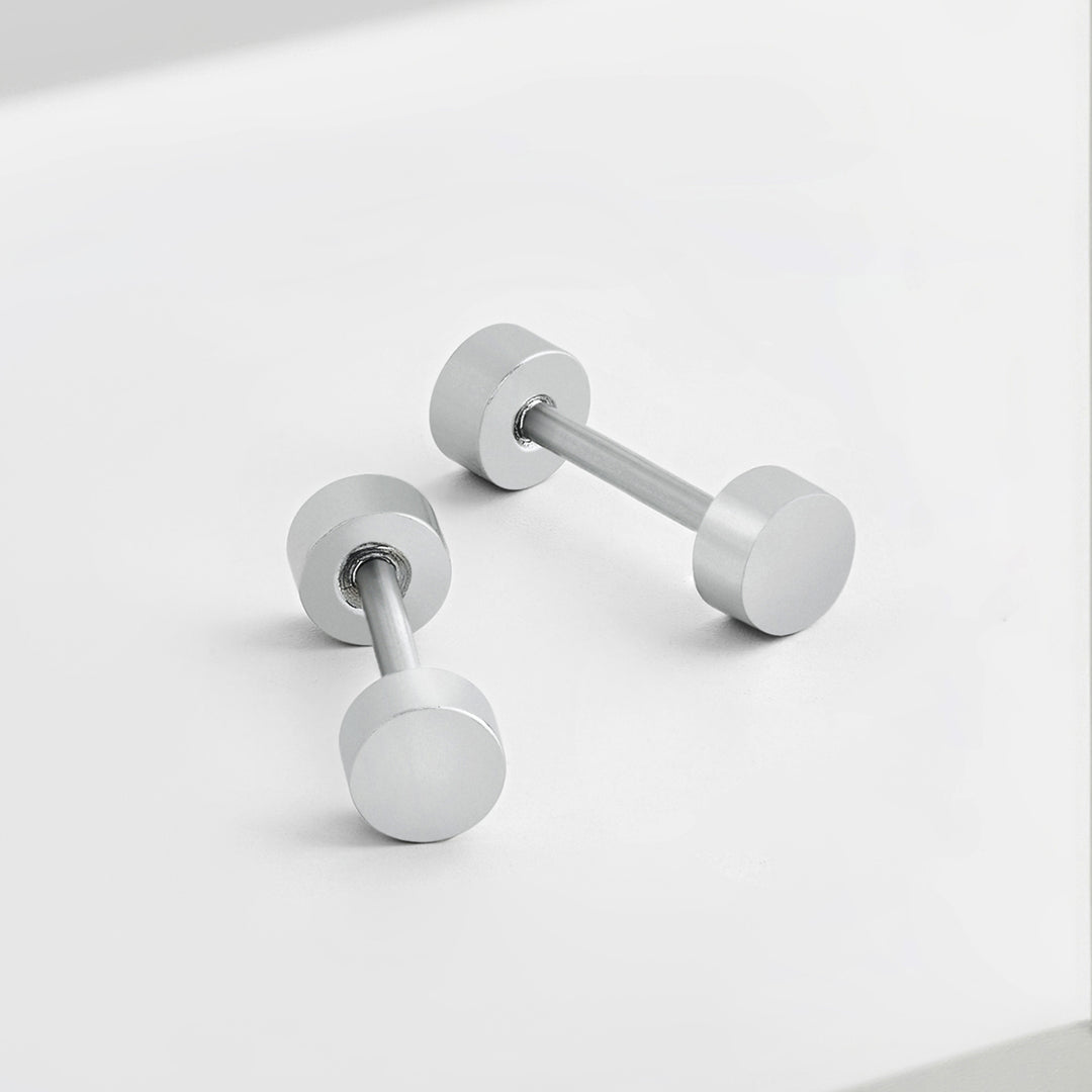 Koa Silver Men's Earrings